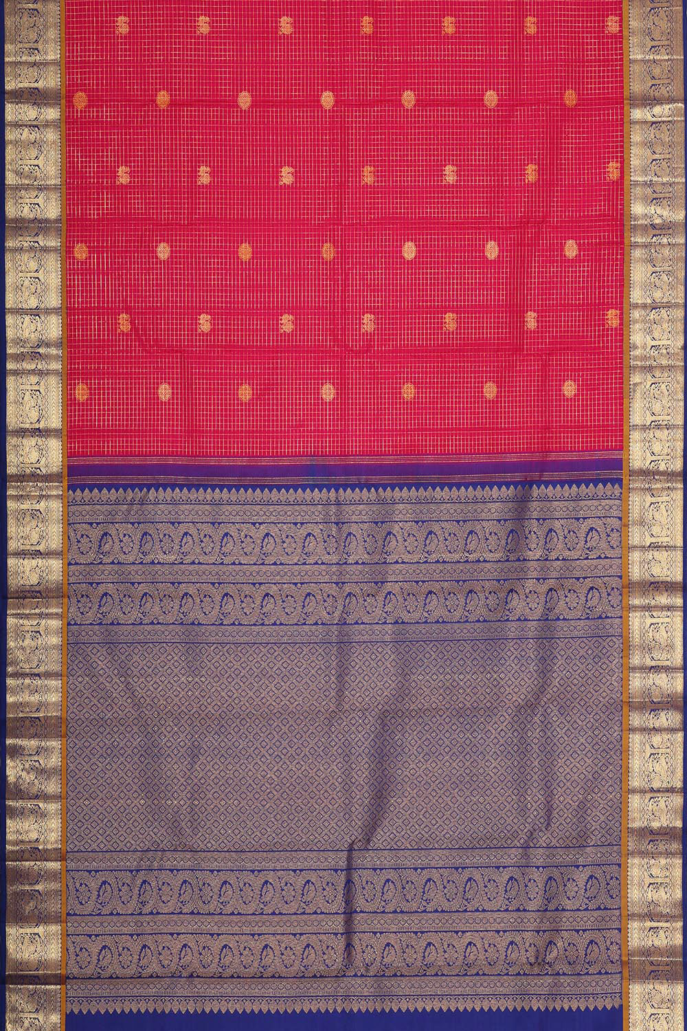 Image of Kanchipattu Rani Pink Brocade Saree